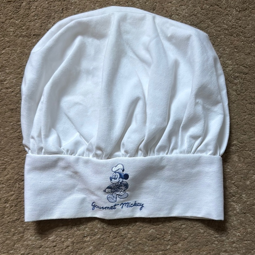 Disney White Chef Hat with Mickey Mouse Embroidery